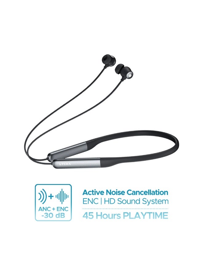 Lycka Cbeats 'ANC+ Wireless Bluetooth Headphones with Active Noise Cancellation & 45H Playtime – Black - Image 2